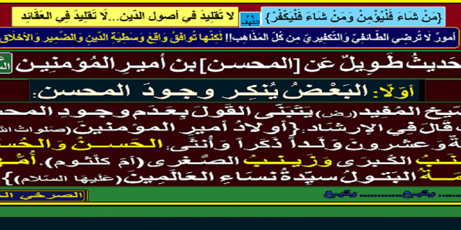 المحسن-ابن-أمير-المؤمنين-ورأي-الشيخ-المفيد