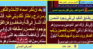 الطبرسي-يضعف-ويوهن- القول-بوجود-المحسن