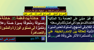 حادثة-بيت-فاطمة-عليها-السلام-حادثة-منفردة-مسبقوة-وملحوقة-بسيرة-حسنة-بين-الأطراف