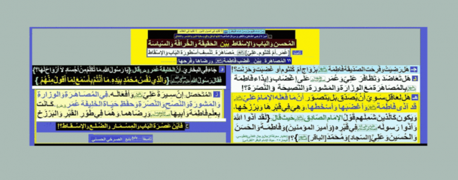 هل-تعاضد-علي-وعمر-صلوات-الله-عليهما-على-إيذاء-و-إغضاب-فاطمة-عليها-السلام