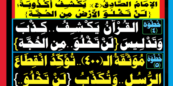 أكذوبة (لن تخلو الأرض من حجة)